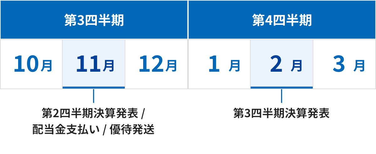 年間IRスケジュール